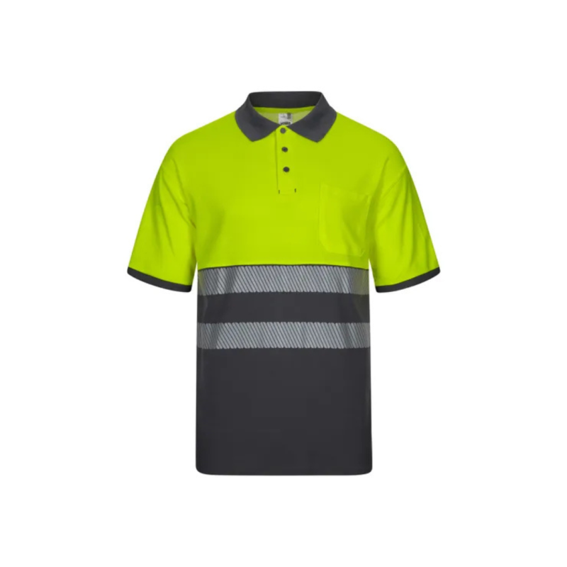 Polo Bicolor Velilla 305523 – Algodão Profissional e Confortável