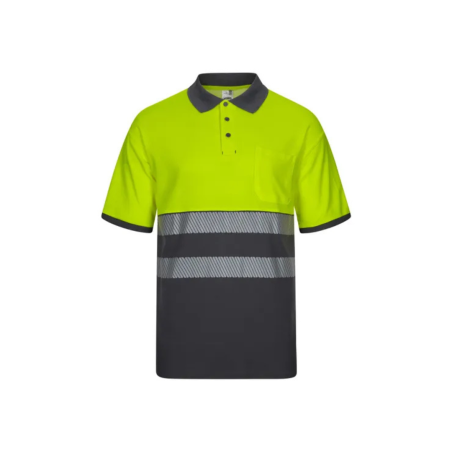 Polo Bicolor Velilla 305523 – Algodão Profissional e Confortável