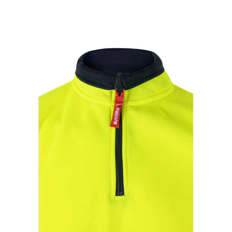 Sweatshirt Bicolor Velilla 305703 – Meio Zíper com Fita Refletora Segmentada