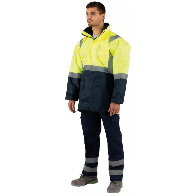 Parka Bicolor HV Impermeável Belcamp – Alta Visibilidade