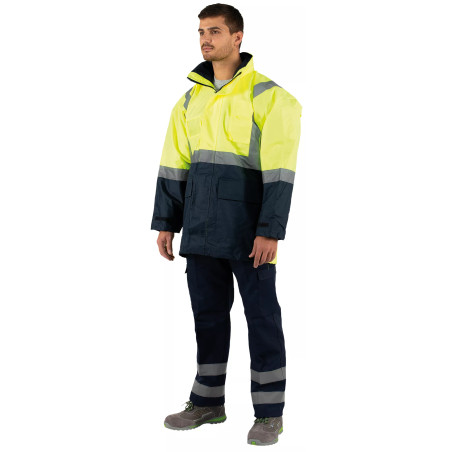 Parka Bicolor HV Impermeável Belcamp – Alta Visibilidade