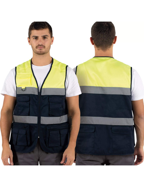 Colete Multi-Bolsos Refletor CL-05 Belcamp – Segurança e Praticidade