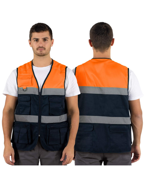 Colete Multi-Bolsos Refletor CL-05 Belcamp – Segurança e Praticidade