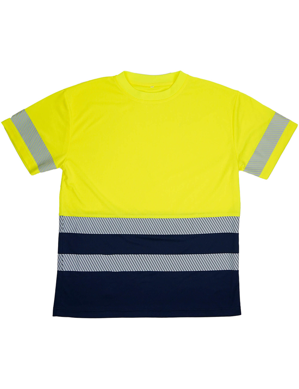 T-Shirt Alta Visibilidade Classe 1 | Bandas Segmentadas Elásticas