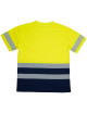 T-Shirt Alta Visibilidade Classe 1 | Bandas Segmentadas Elásticas
