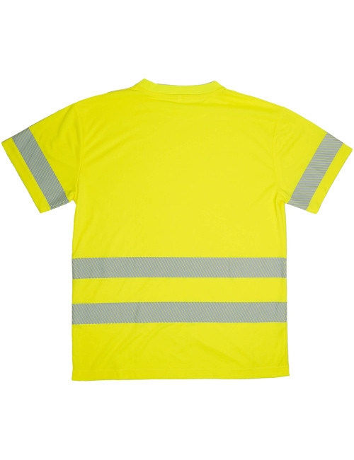 T-Shirt Alta Visibilidade Classe 2 | Bandas Segmentadas Elásticas