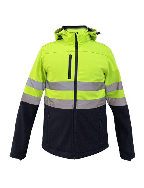 Casaco Softshell Alta Visibilidade Classe 2 | BL-81 Impermeável