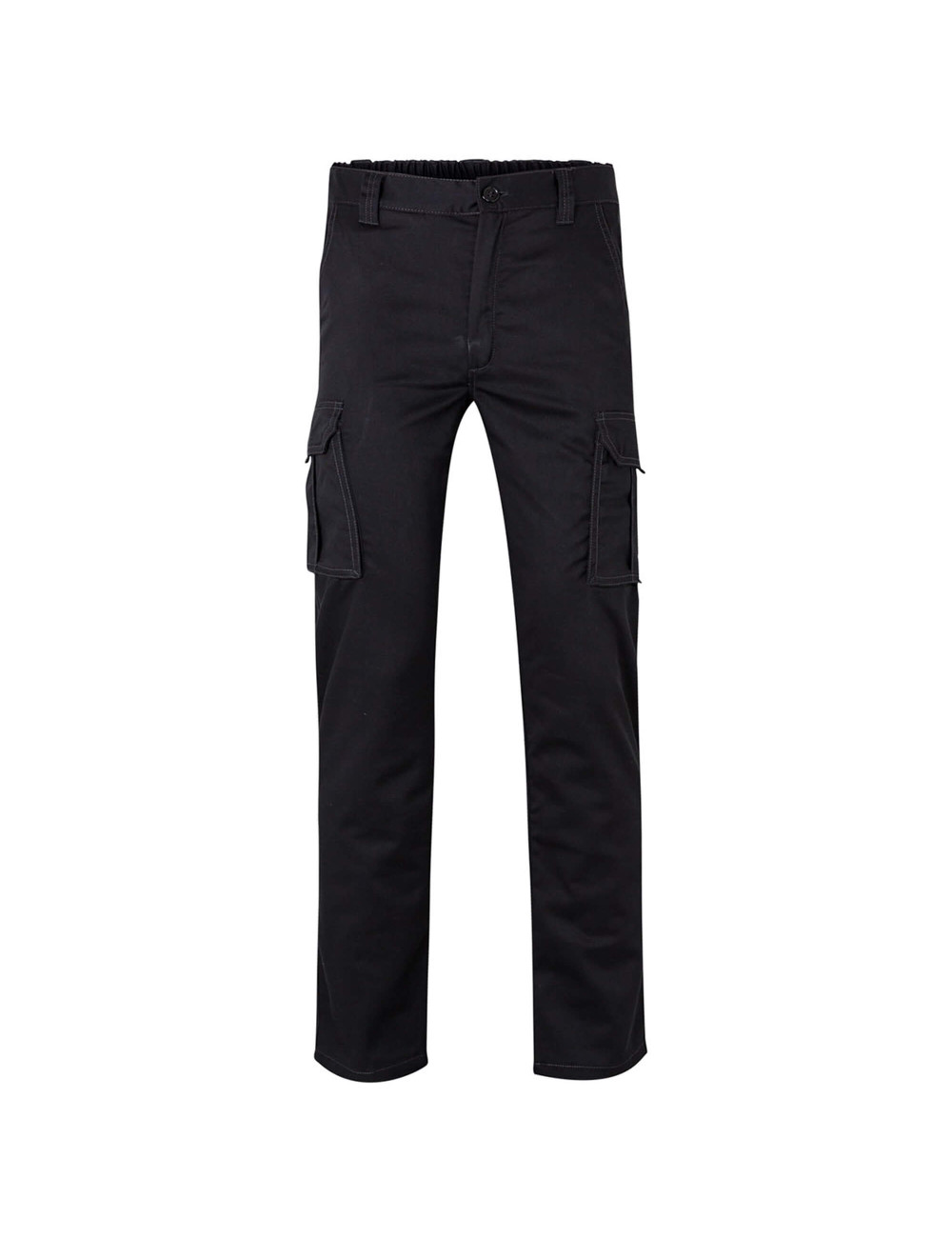 Calças Stretch Forradas Multibolsos Slim Fit