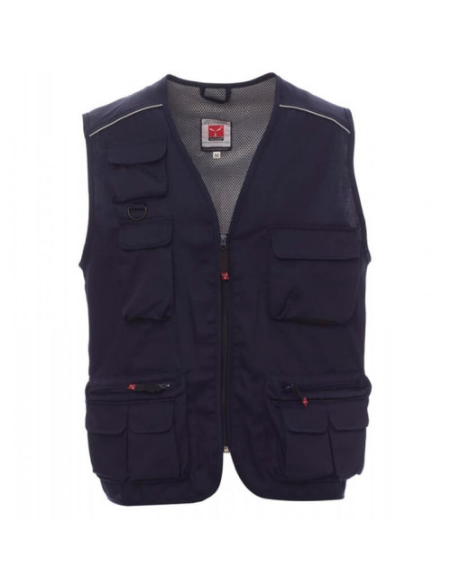 Colete de Trabalho Verão Multibolsos com Refletivos Pocket