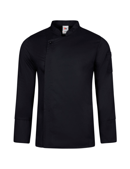 Jaleca de Cozinha Velilla 405202TC – Com Fecho de Correr e Estilo Profissional