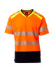 02011 - Laranja Fluor / Azul Marinho