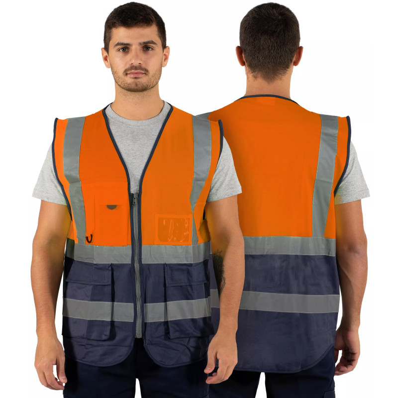 Colete Multi-Bolsos Refletor CL-03 Belcamp – Conforto e Visibilidade