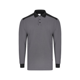 Polo Stretch Bicolor de Manga Comprida – Conforto e Estilo Profissional