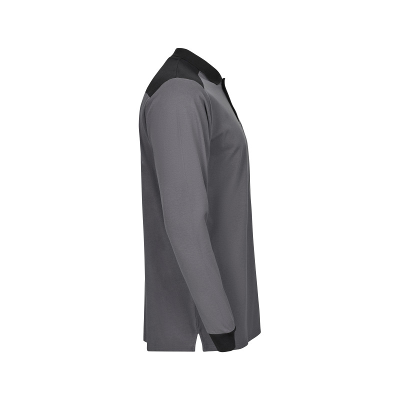 Polo Stretch Bicolor de Manga Comprida – Conforto e Estilo Profissional