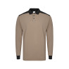 Polo Stretch Bicolor de Manga Comprida – Conforto e Estilo Profissional
