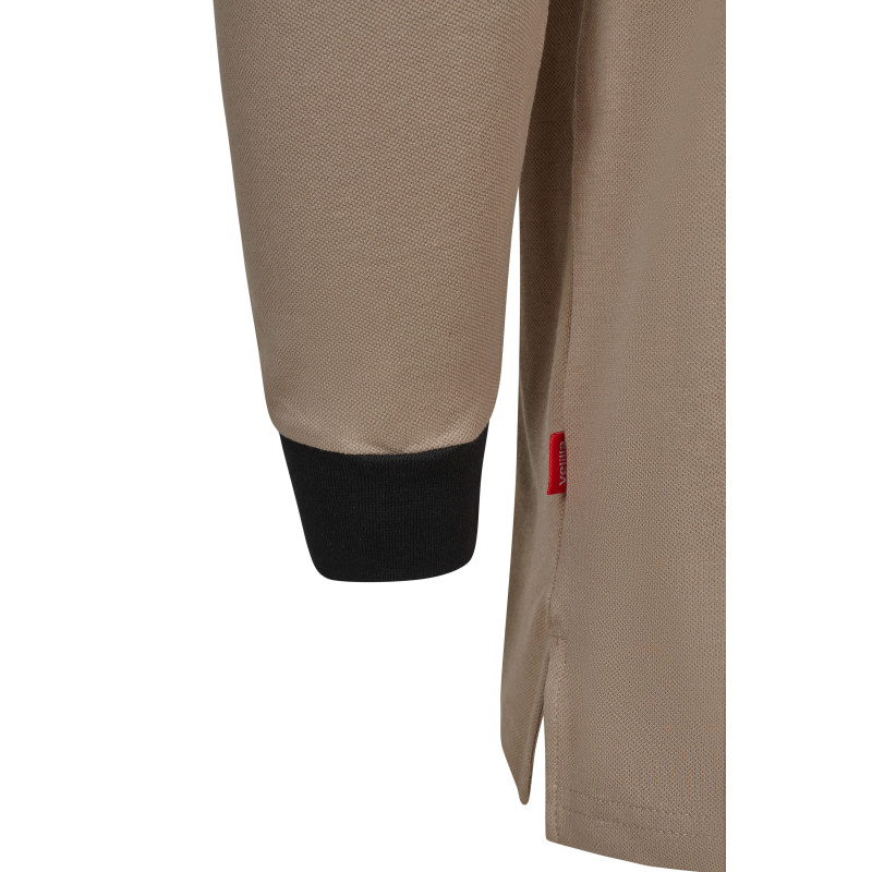 Polo Stretch Bicolor de Manga Comprida – Conforto e Estilo Profissional