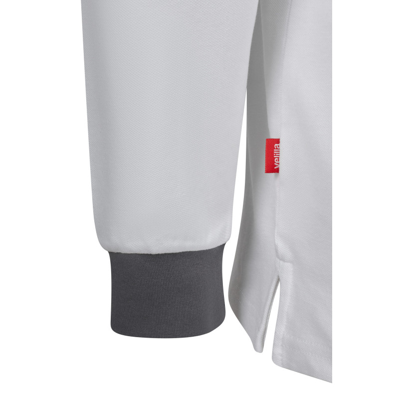 Polo Stretch Bicolor de Manga Comprida – Conforto e Estilo Profissional