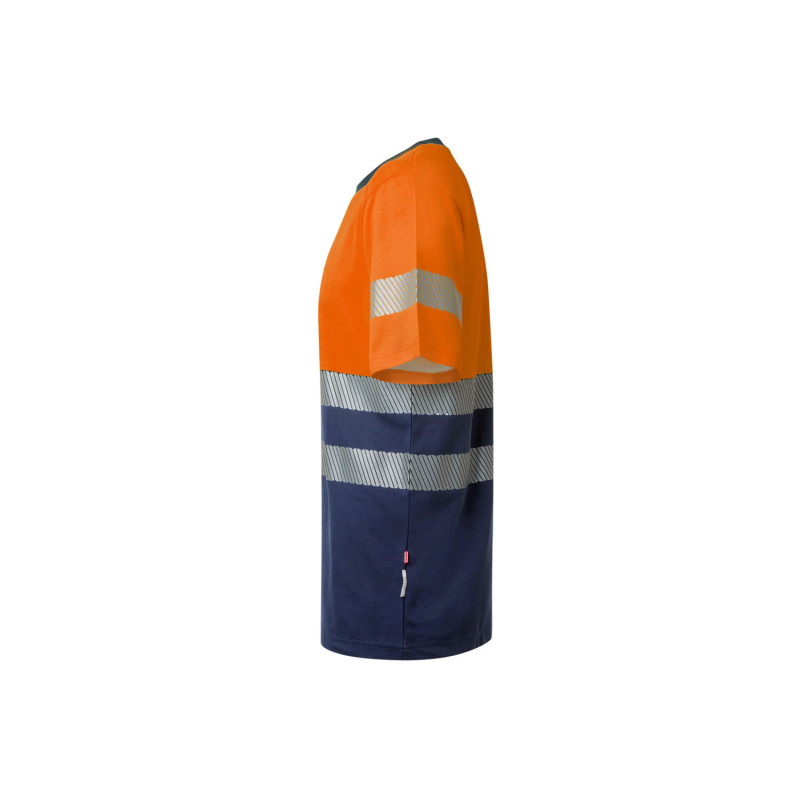 T-shirt Bicolor Velilla 305509 – Algodão Confortável e Profissional