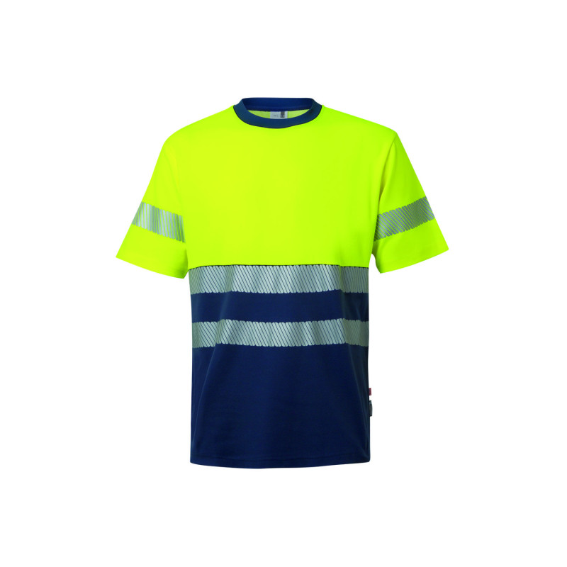 T-shirt Bicolor Velilla 305509 – Algodão Confortável e Profissional