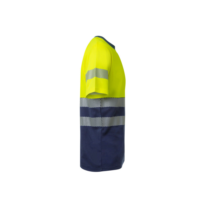 T-shirt Bicolor Velilla 305509 – Algodão Confortável e Profissional
