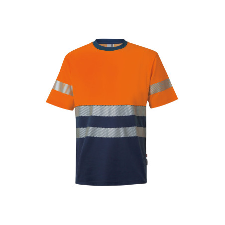 T-shirt Bicolor Velilla 305509 – Algodão Confortável e Profissional