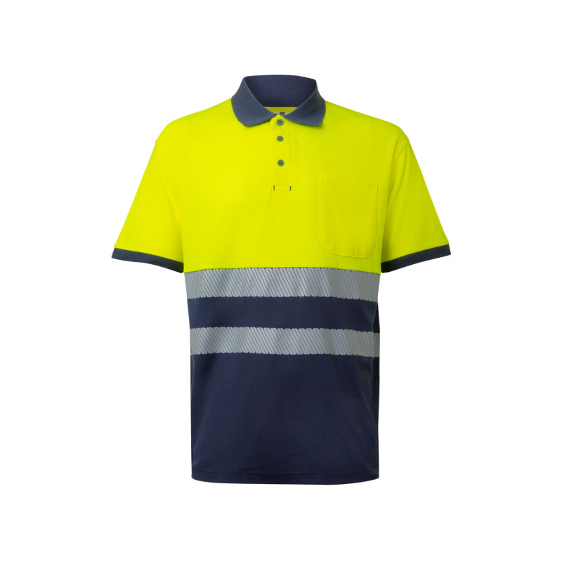 Polo Bicolor Velilla 305523 – Algodão Profissional e Confortável