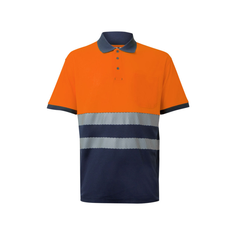Polo Bicolor Velilla 305523 – Algodão Profissional e Confortável